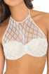 Luli Fama Diamantes De Coral Crochet Sheer Front Und Push-up